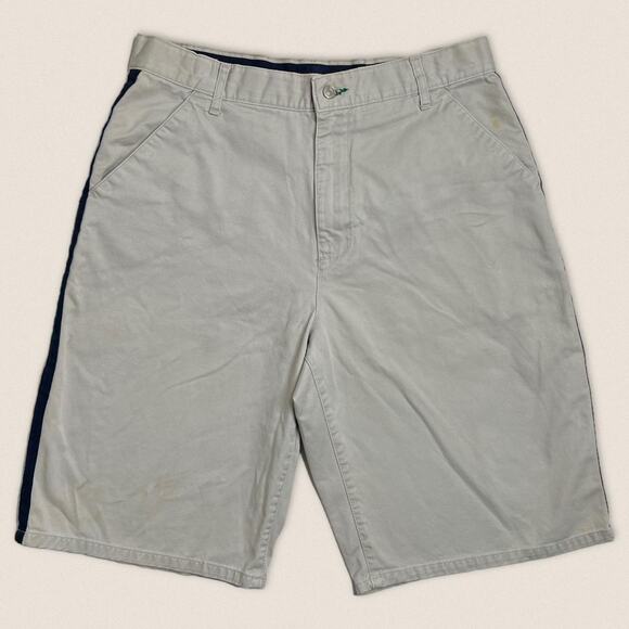 Y2K Khaki Cargo Style Shorts Tommy Hilfiger Size 34 - Picture 2 of 8